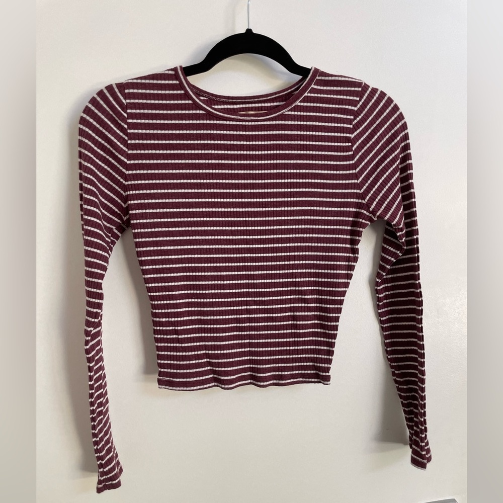 Free with purchase! Hollister ribbed long sleeve top S